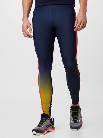 ADIDAS TERREX Skinny Workout Pants 'Agravic Xc Race' in Blue: front