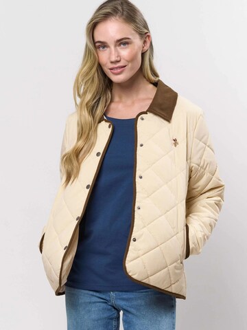 U.S. POLO ASSN. Tussenjas ' Melou ' in Beige: voorkant