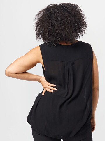 KAFFE CURVE Bluzka 'Ami' w kolorze czarny