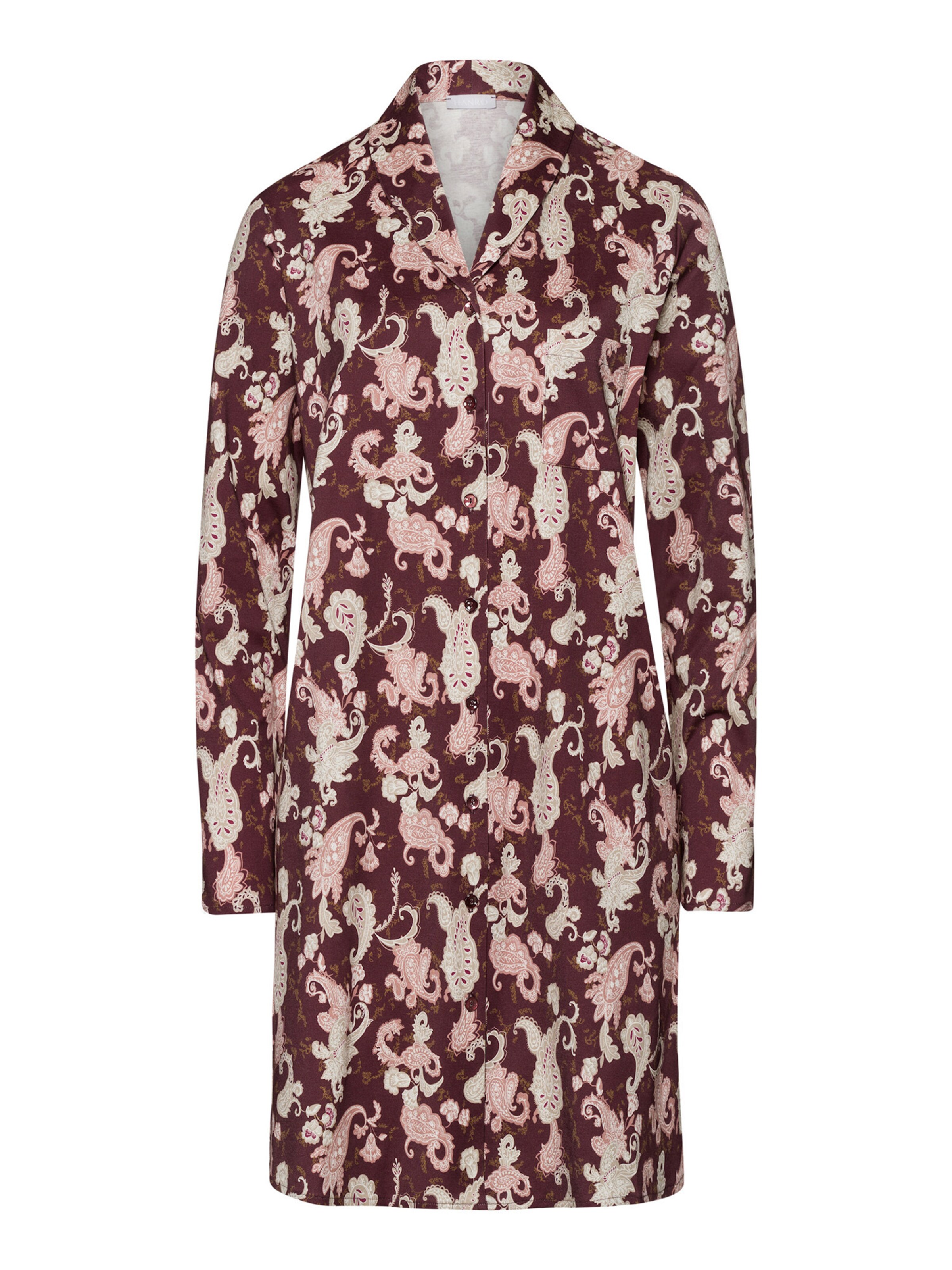 Chemise de nuit Hanro en marron : devant