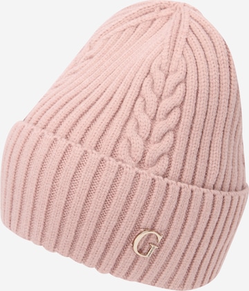 Berretto di GUESS in rosa: frontale