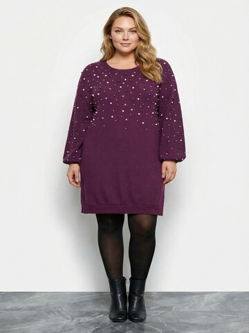 Stil Diva Kleid‌ in Lila: Vorderseite
