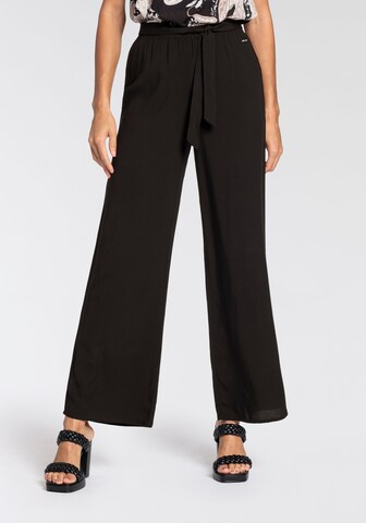 LAURA SCOTT Wide leg Pants in Black: front