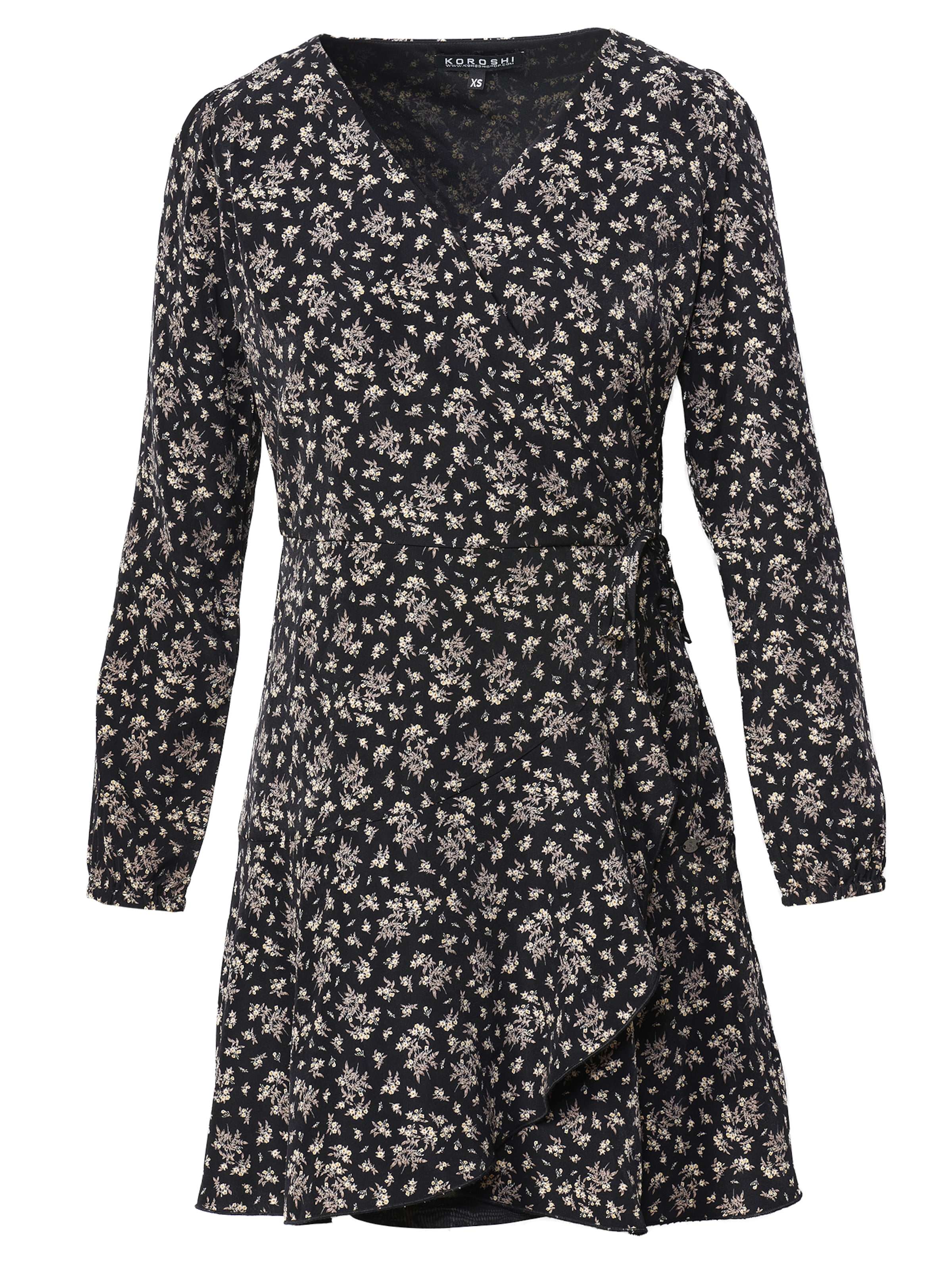 KOROSHI Kleid in Schwarz: Vorderseite