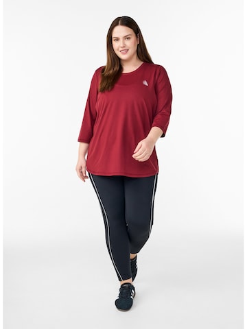 T-shirt fonctionnel 'Abasic One' Active by Zizzi en rouge