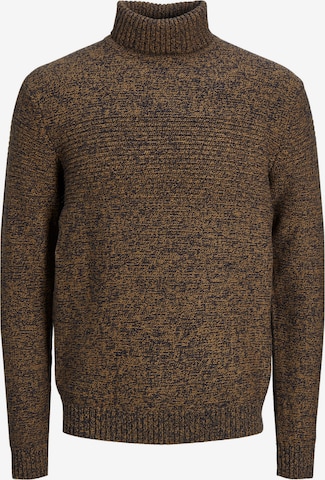JACK & JONES Sweater 'FRANKIE' in Brown: front