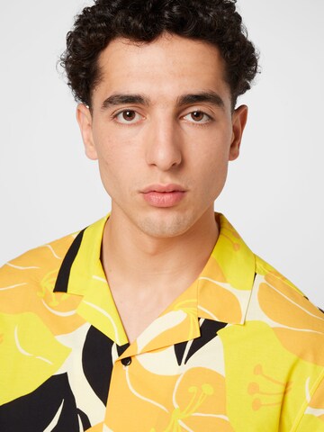 The Kooples Regular fit Button Up Shirt 'CHEMISE' in Yellow