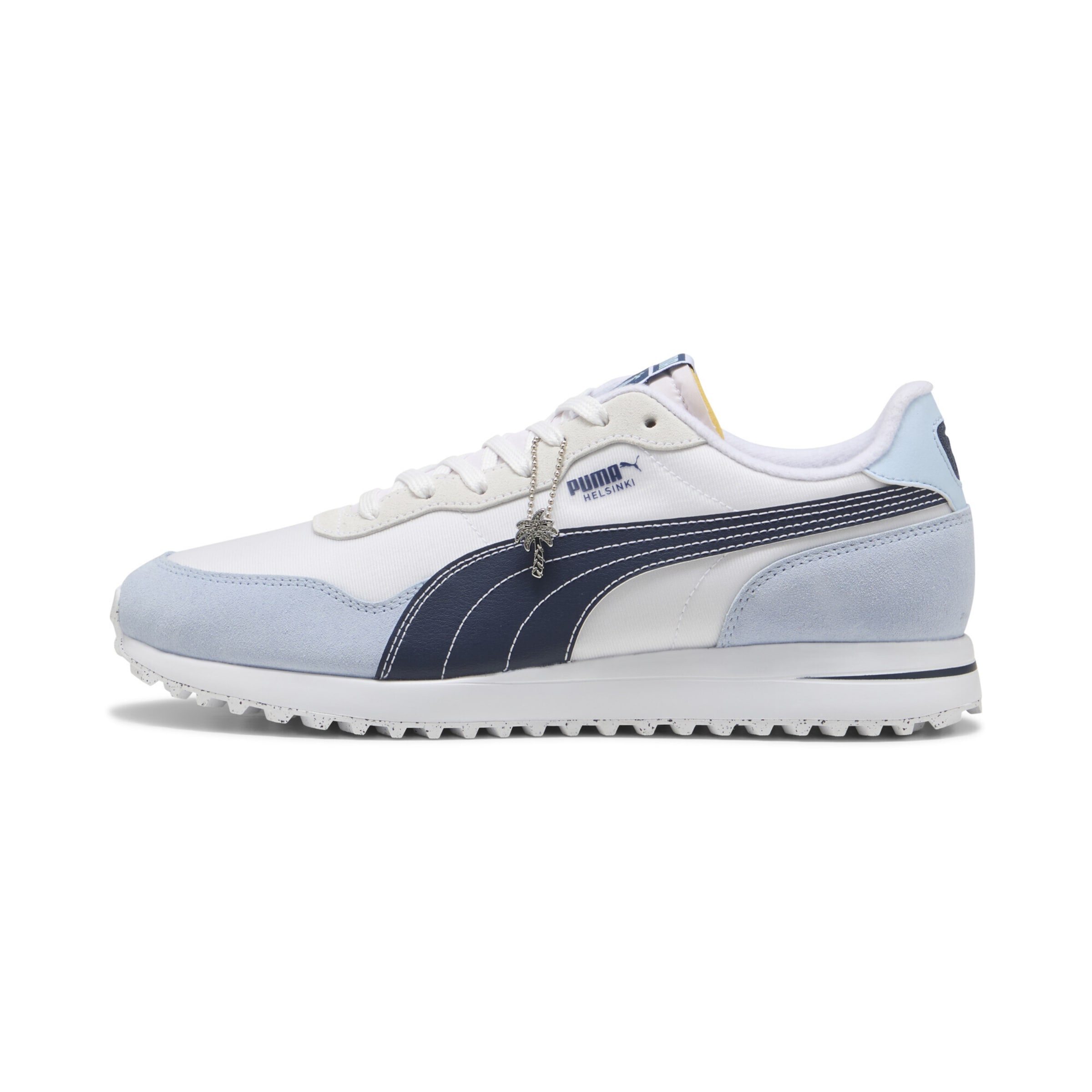 PUMA Baskets basses 'Puma x Palm Tree Crew Helsinki' en bleu / bleu clair / blanc, Vue avec produit