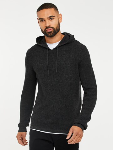 Threadbare Sweater 'Grayson' in Black: front