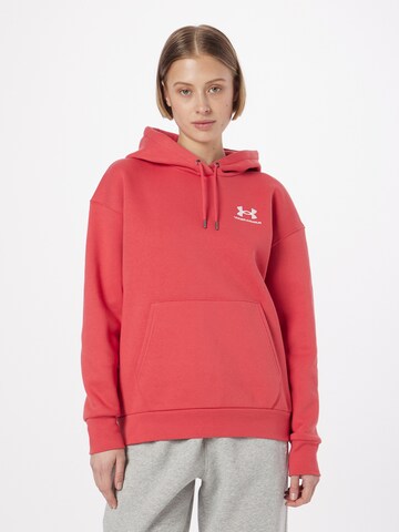 UNDER ARMOUR Sports sweatshirt in Red: front