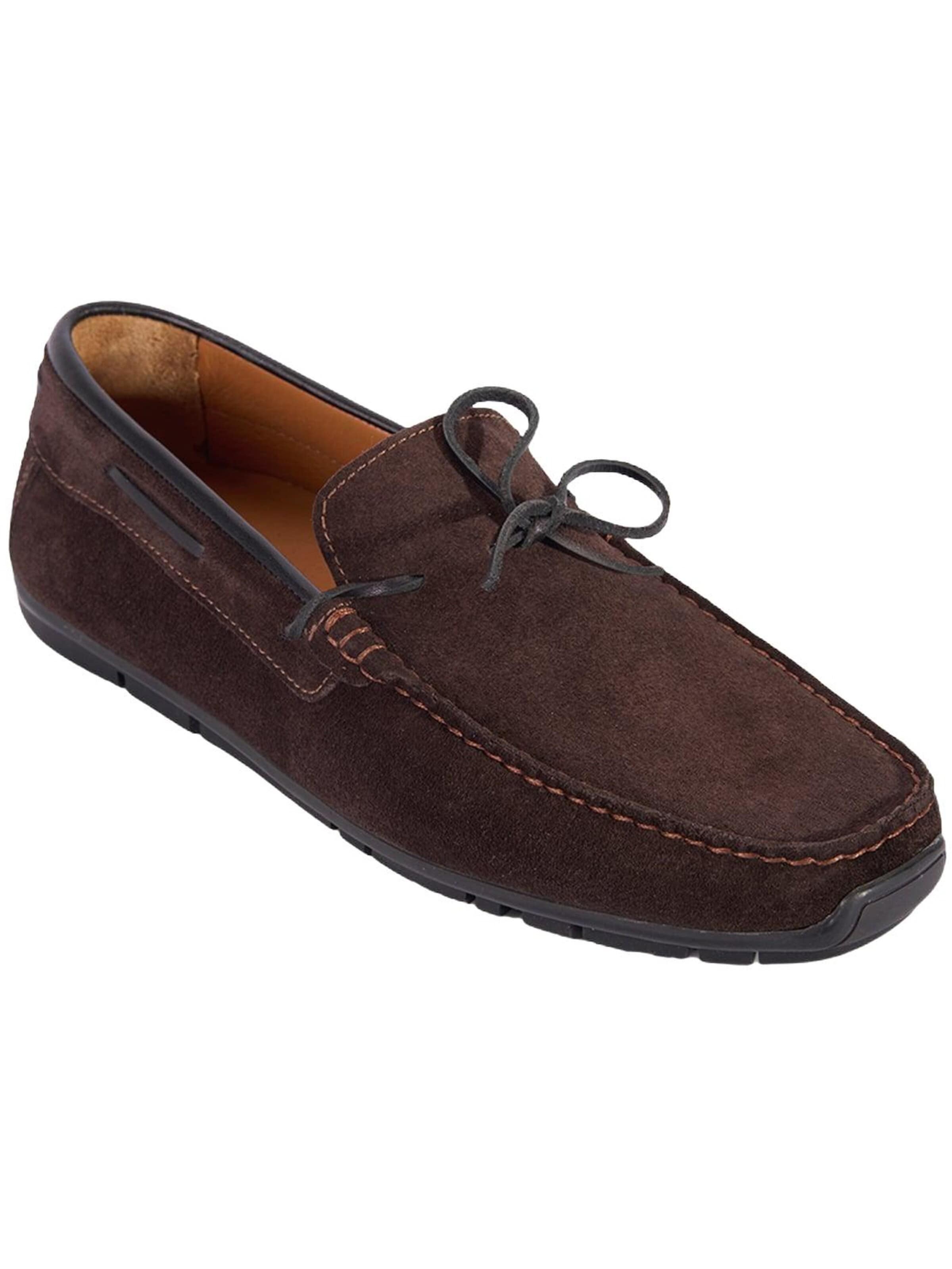 Desa Moccasins 'DESA Herren-Schnürslipper aus Wildleder' in Brown