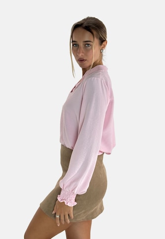 Elara Blouse in Roze