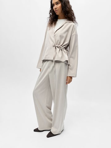 OBJECT - Pierna ancha Pantalón plisado en beige