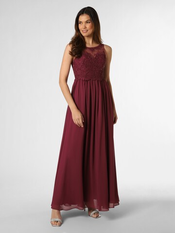 Robe de soirée Laona en rose : devant