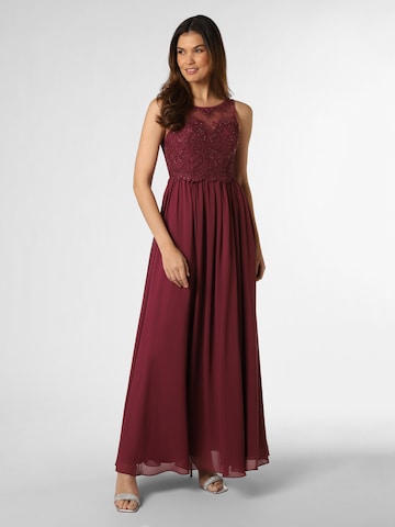 Robe de soirée Laona en rose : devant