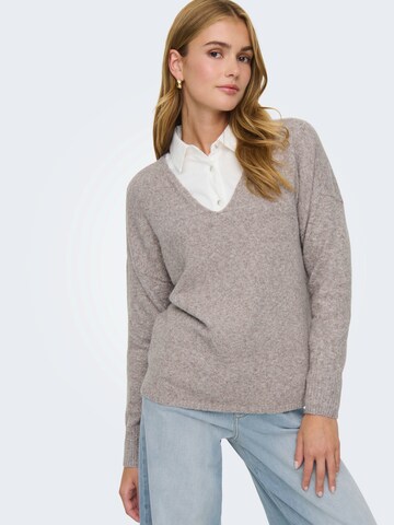 ONLY Pullover 'ONLRICA' in Braun: Vorderseite
