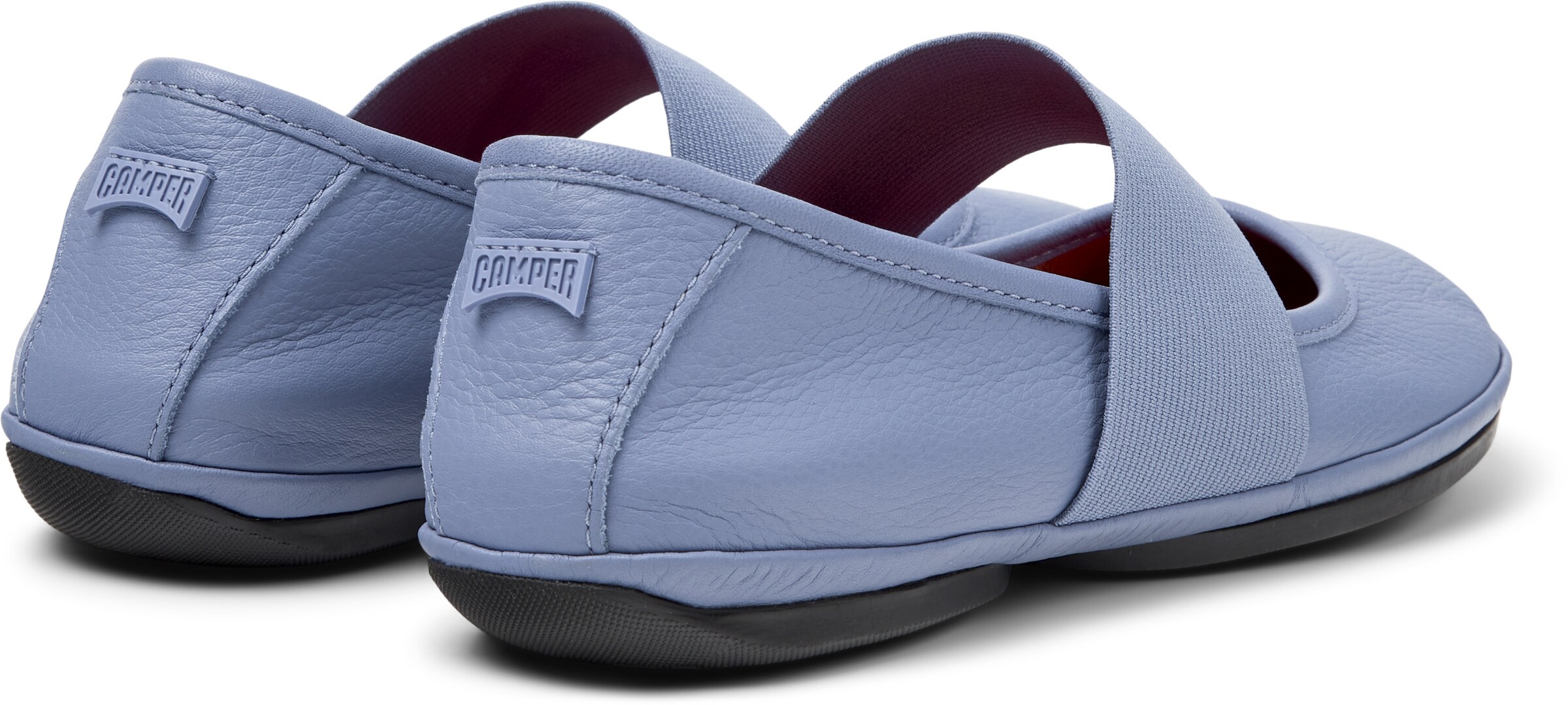 CAMPER Ballet Flats with Strap 'Right Nina' in Blue