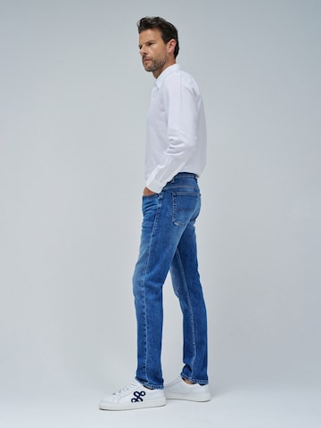 Coupe slim Jean Salsa Jeans en bleu