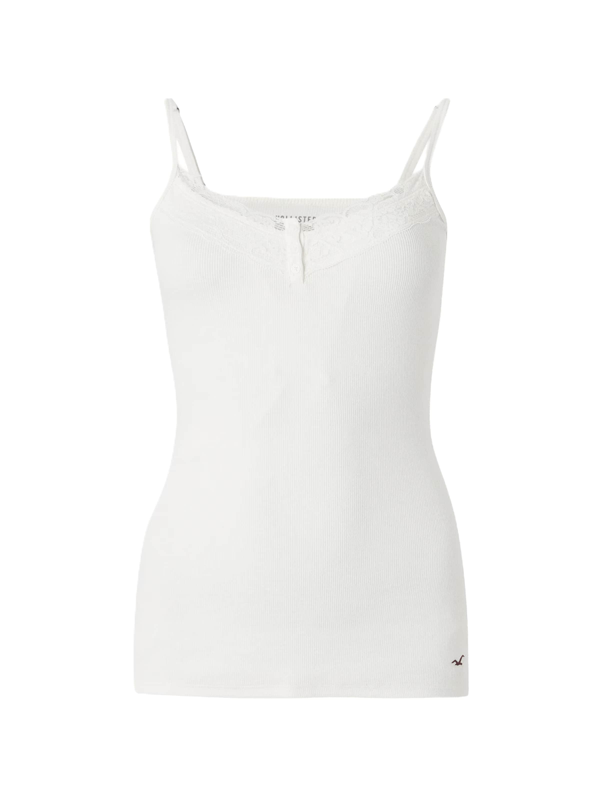 HOLLISTER Τοπ σε λευκό: μπροστά