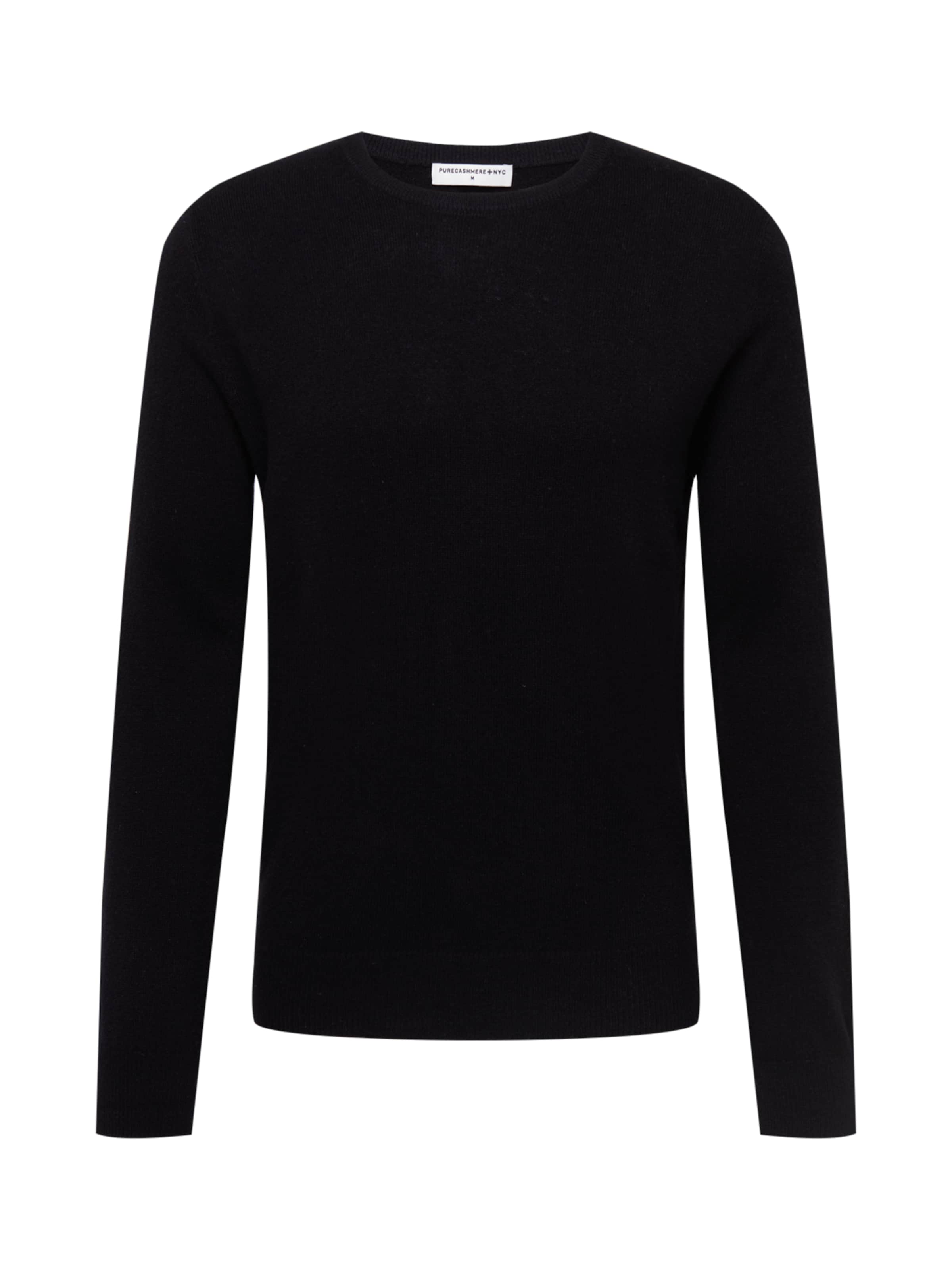 Pure Cashmere NYC Sweater in Black: front