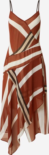DKNY Kleid in schoko / cappuccino / rostrot / weiß, Produktansicht