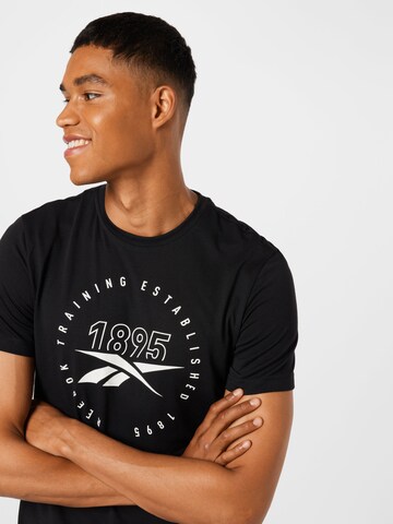 T-Shirt fonctionnel Reebok en noir