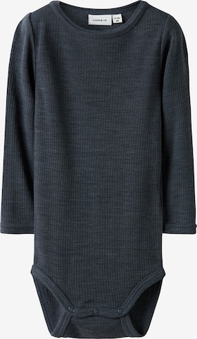 Tutina / body per bambino 'NBNWax' di NAME IT in blu: frontale