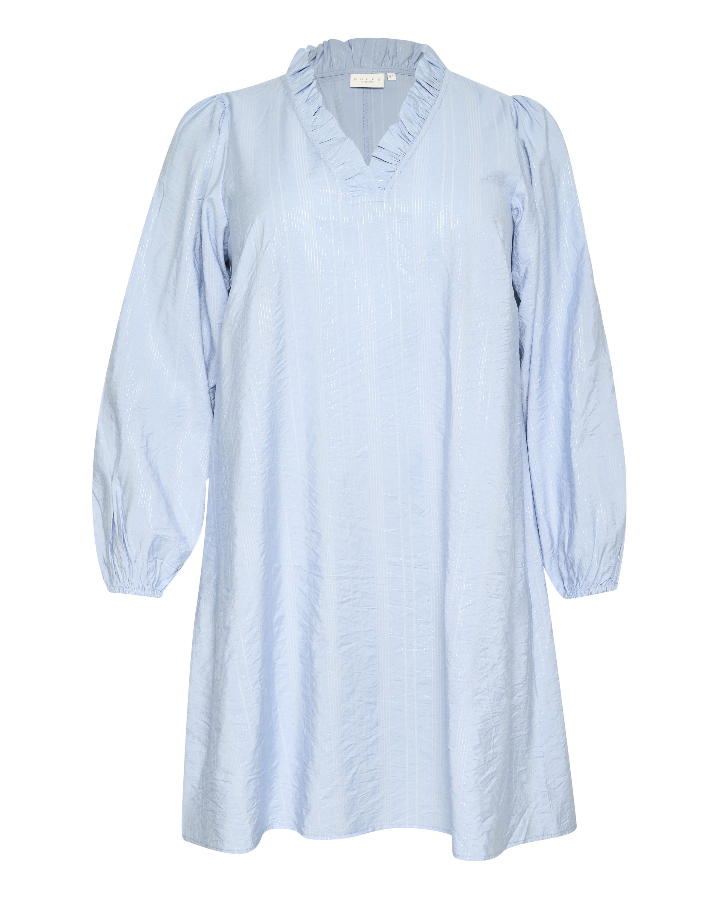 KAFFE CURVE Kjole 'Anni' i blå: forside