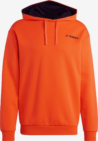 ADIDAS TERREX Sports sweatshirt in Orange: front