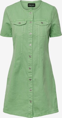 PIECES Letní šaty 'TARA' – zelená: přední strana