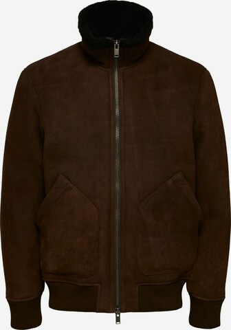 SELECTED HOMME Jacke in Braun: front