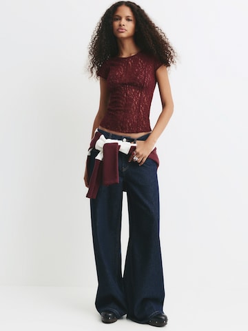 Pull&Bear Shirt in Rood: voorkant
