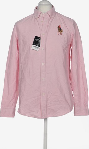 Polo Ralph Lauren Button Up Shirt in XL in Pink: front