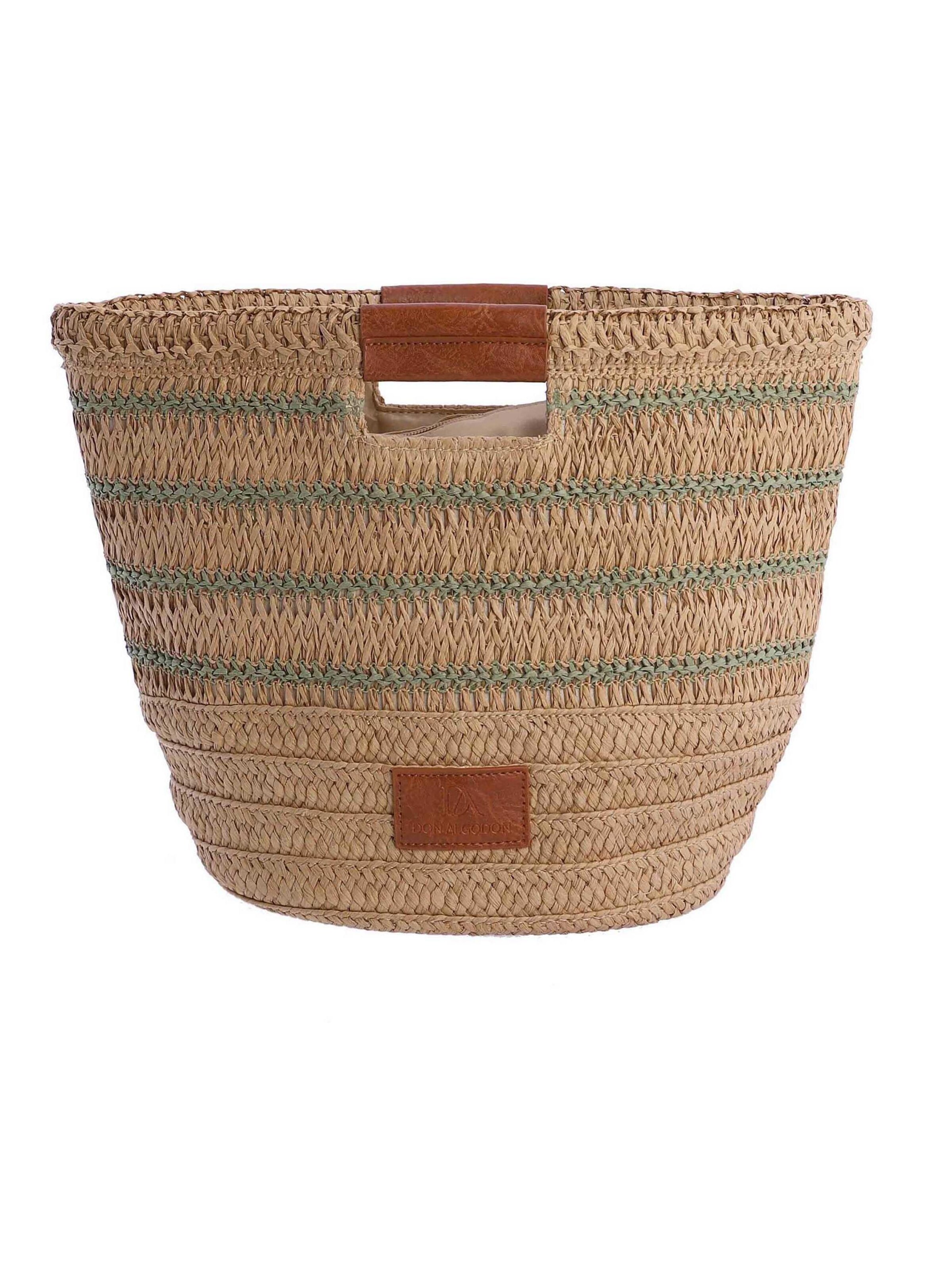 Don Algodon - Bolso de hombro 'Fione' en verde: frente