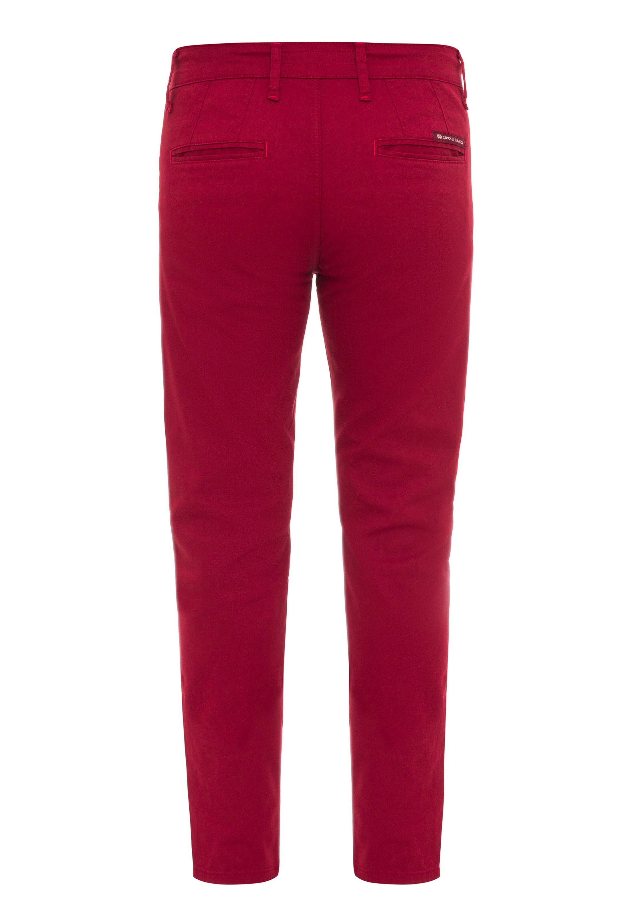 CIPO & BAXX Slimfit Hose in Rot
