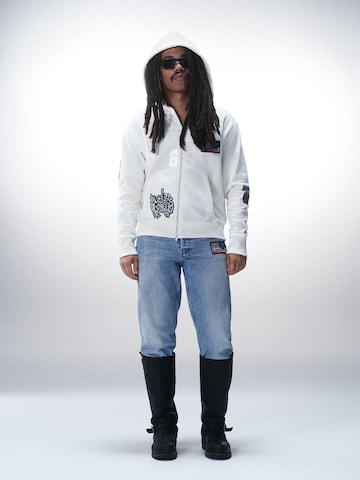 Luka Sabbat for ABOUT YOU Bluza rozpinana 'Kai' w kolorze biały