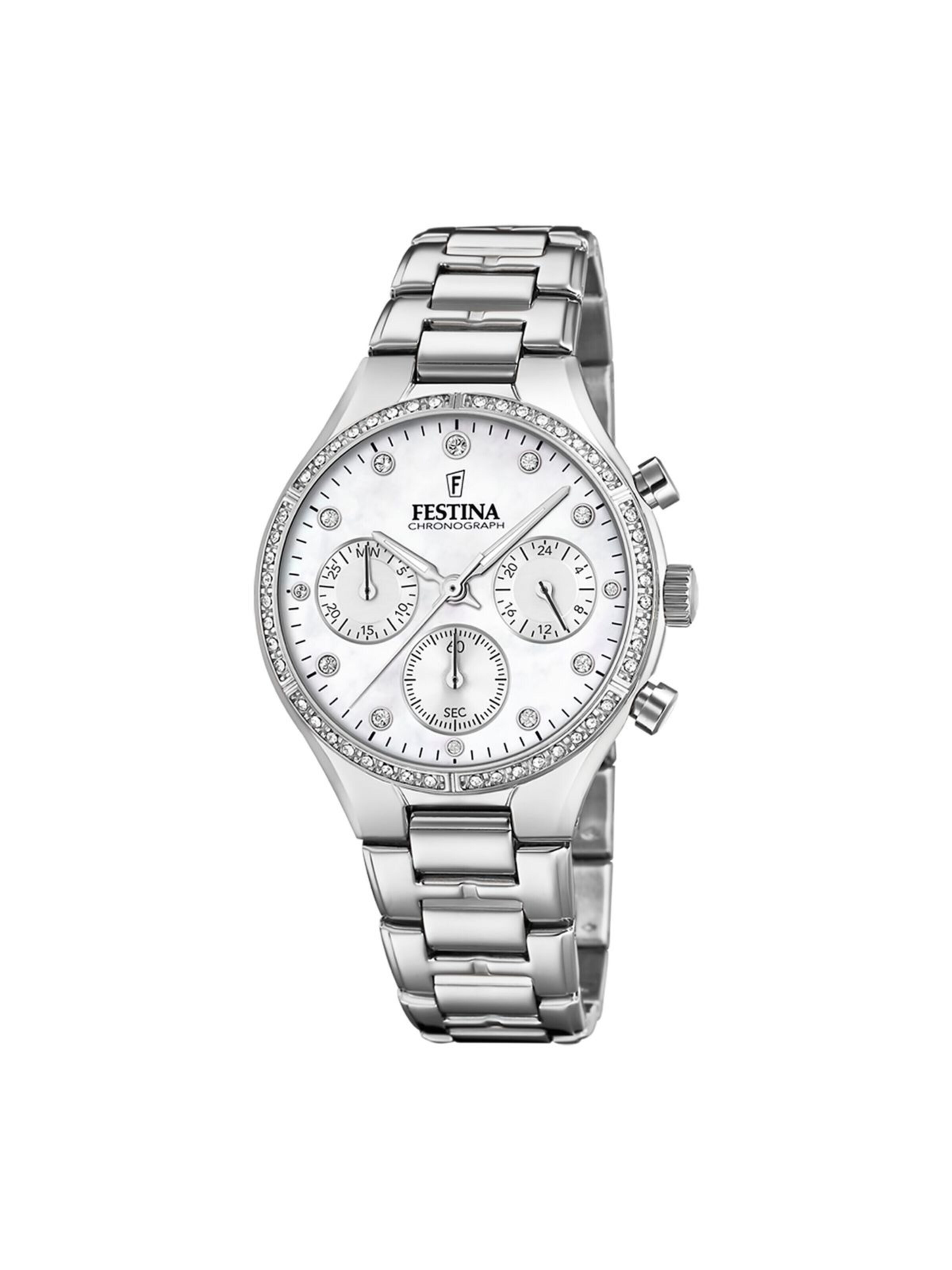 Montre à affichage analogique FESTINA en blanc : devant