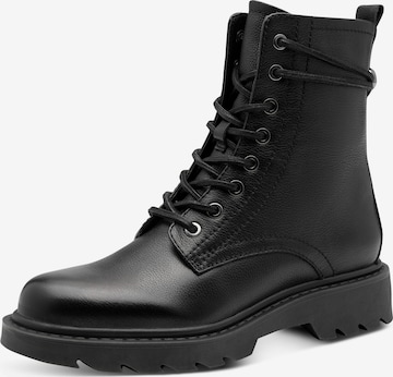Tamaris - Botines con cordones en negro: frente