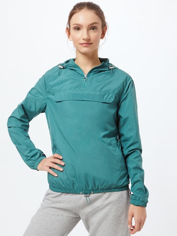 Urban Classics Between-Season Jacket in Green: front