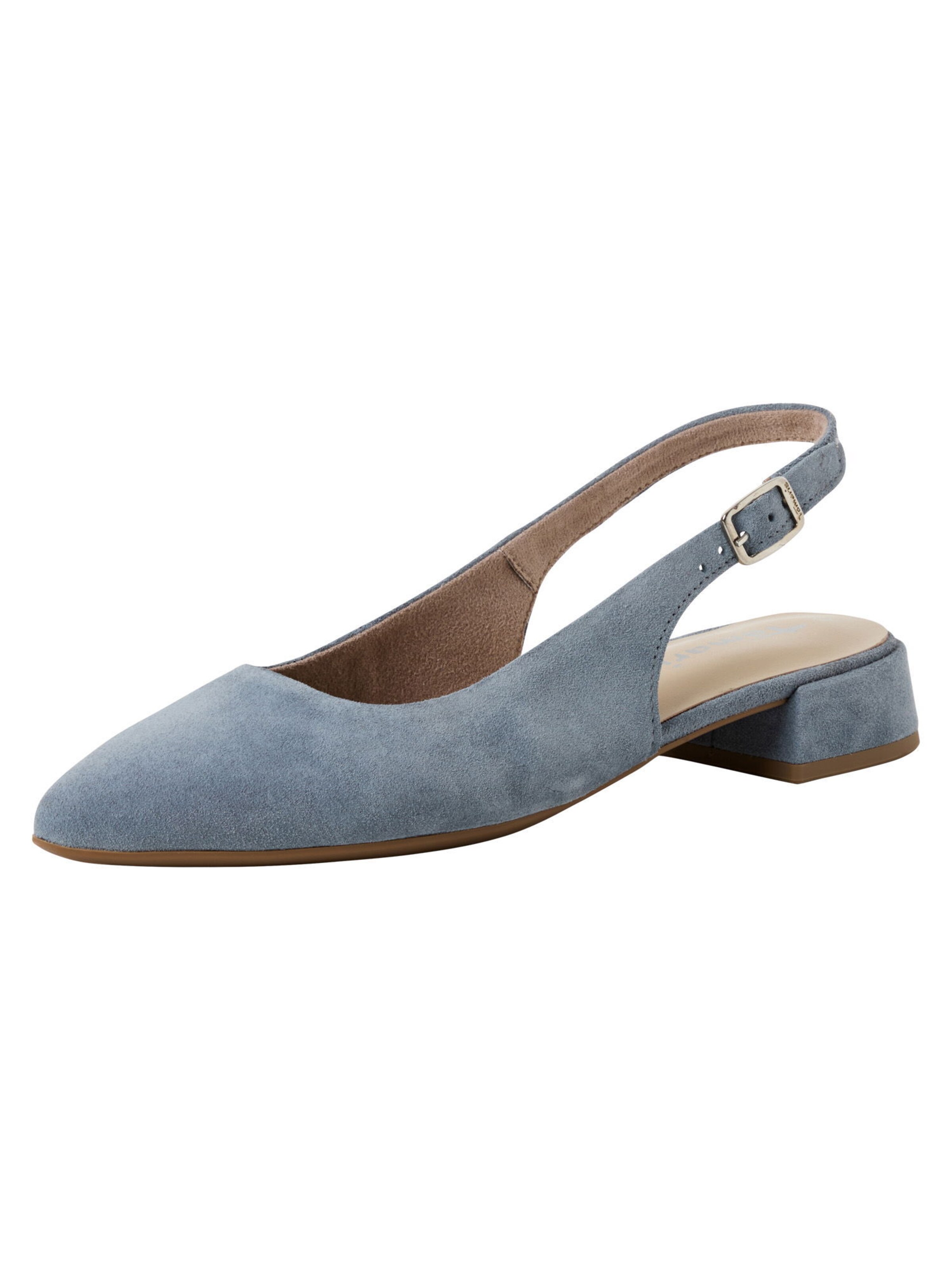 Escarpins à bride arrière Tamaris en bleu : devant