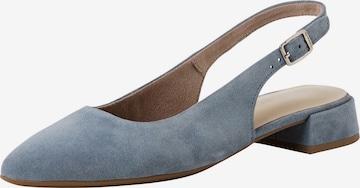 Escarpins à bride arrière Tamaris en bleu : devant