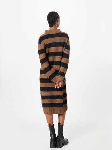 OBJECT Knitted dress in Brown