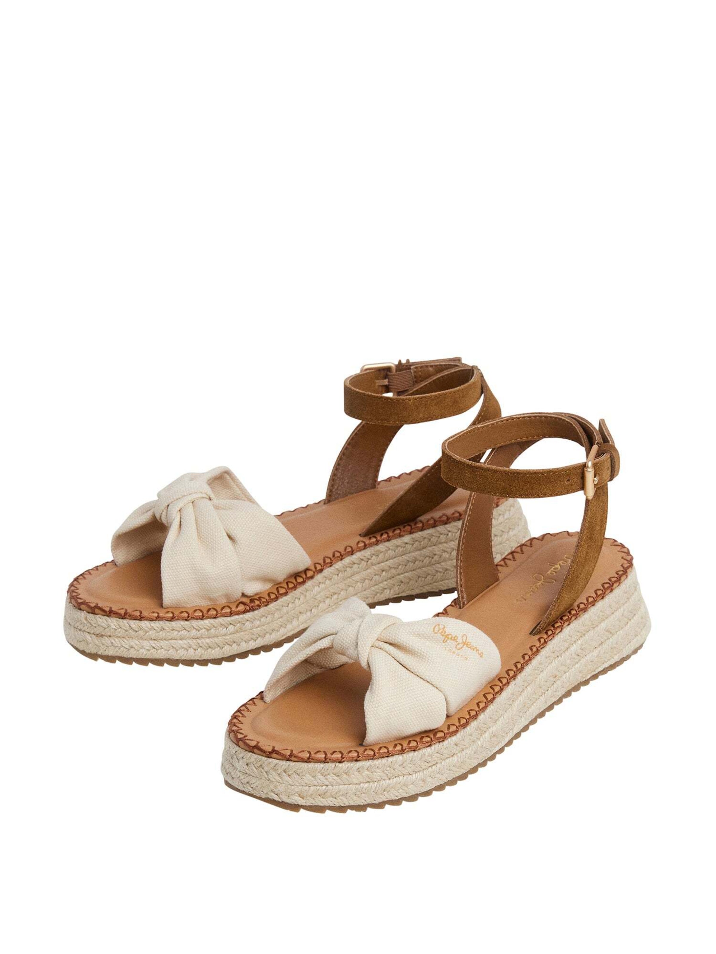 Sandalo con cinturino 'Kate Bass' di Pepe Jeans in beige