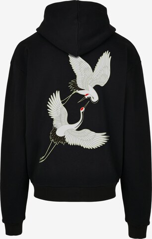 MT Upscale Sweatshirt 'Fortune Cranes' in Schwarz