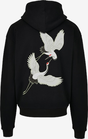MT Upscale Sweatshirt 'Fortune Cranes' in Black