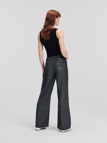Karl Lagerfeld Wide leg Jeans in Zwart