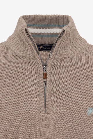 DENIM CULTURE Sweater 'DIOGO ' in Beige