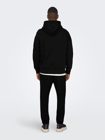 Slimfit Felpa 'Dan' di Only & Sons in nero