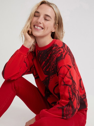 Desigual Sweatshirt in Red