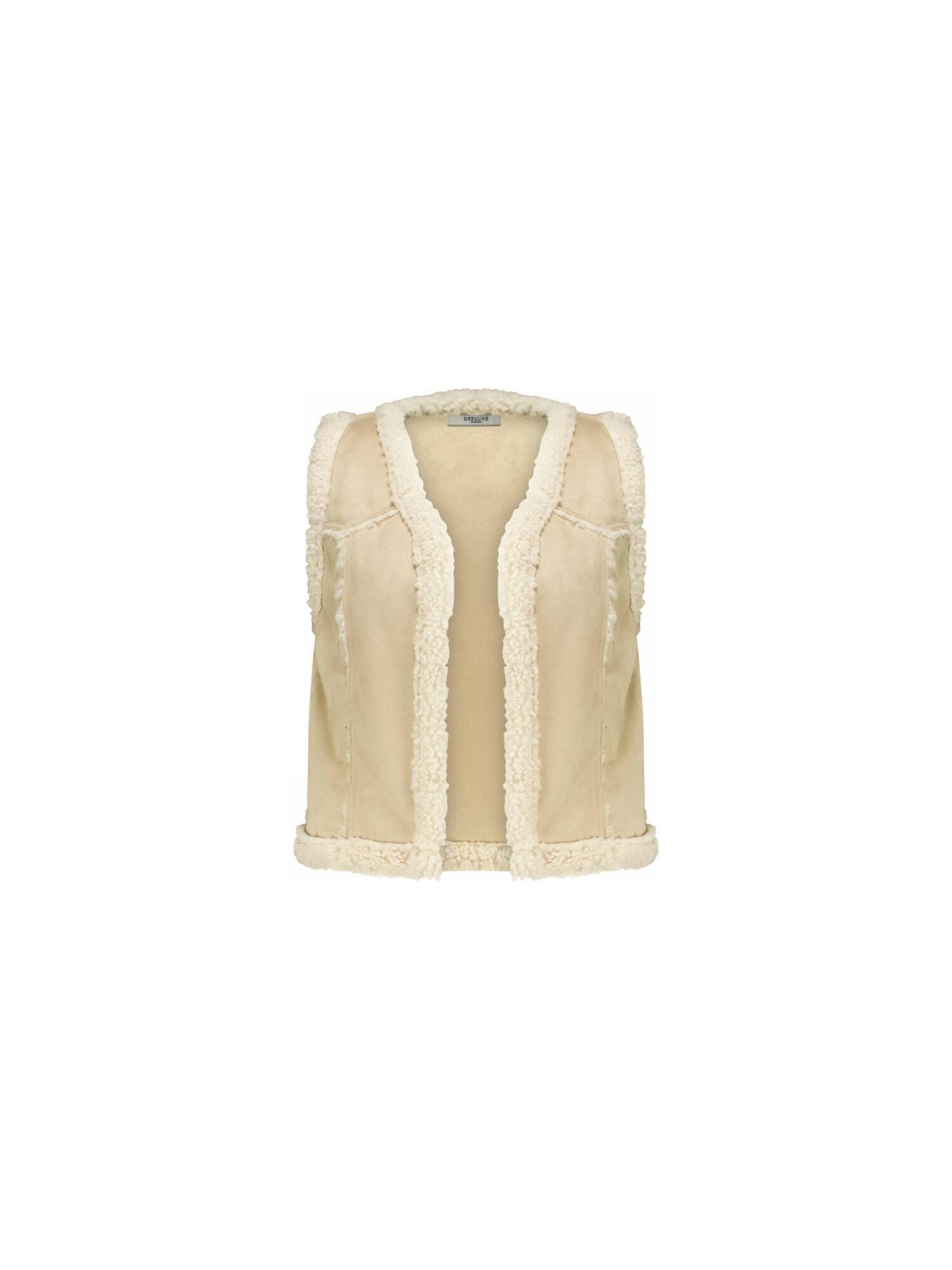 Gilet 'Svany' Deeluxe en beige : devant